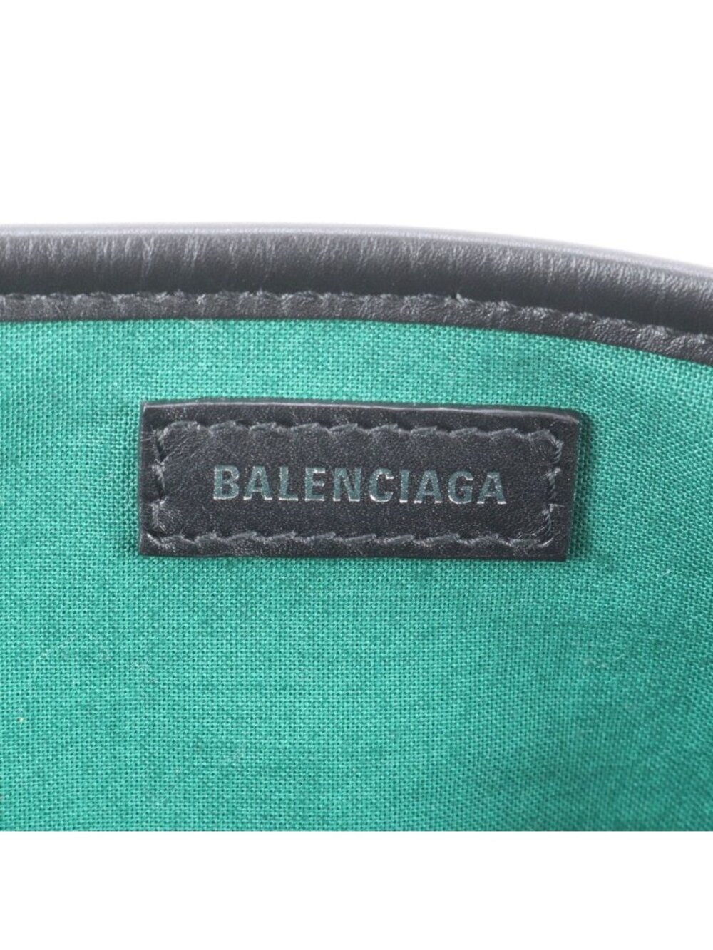 Balenciaga Navy Cabas Check Leather Tote Shoulder Hand - Picture 8 of 8